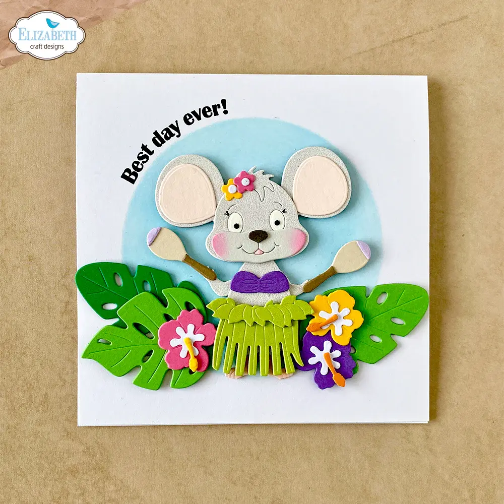 ELIZABETH CRAFT DESIGNS ELIZABETH CRAFT DESIGNS CUTE & WHIMSICAL DESTINATION FUN ALOHA ACCESSORIES DIE SET