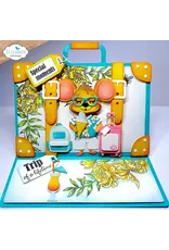 ELIZABETH CRAFT DESIGNS ELIZABETH CRAFT DESIGNS CUTE & WHIMSICAL DESTINATION FUN CAMERA AND SUITCASE BUILD A BOOK DIE SET