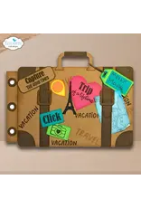 ELIZABETH CRAFT DESIGNS ELIZABETH CRAFT DESIGNS CUTE & WHIMSICAL DESTINATION FUN SENTIMENTS CLEAR STAMP SET
