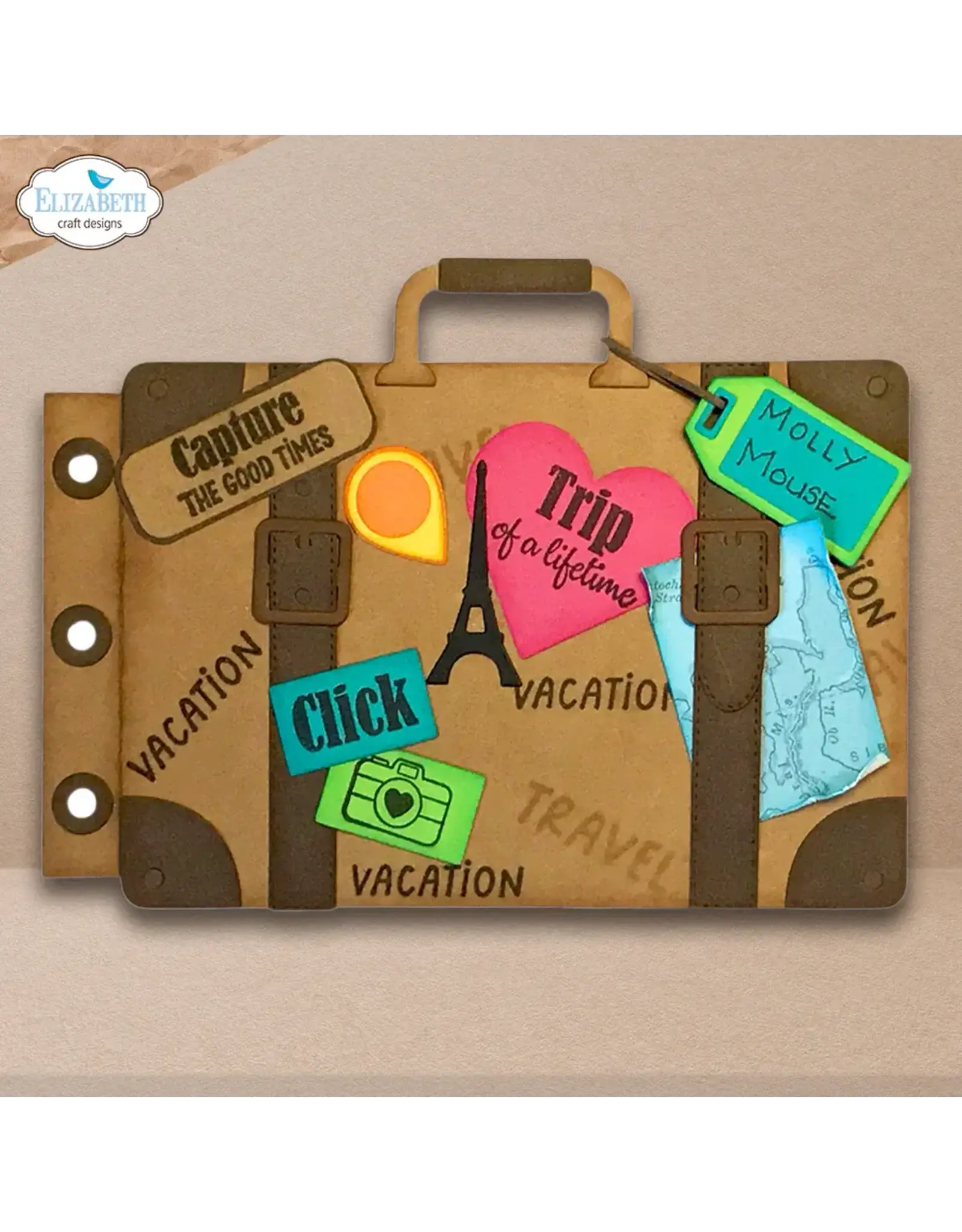 ELIZABETH CRAFT DESIGNS ELIZABETH CRAFT DESIGNS CUTE & WHIMSICAL DESTINATION FUN SENTIMENTS CLEAR STAMP SET