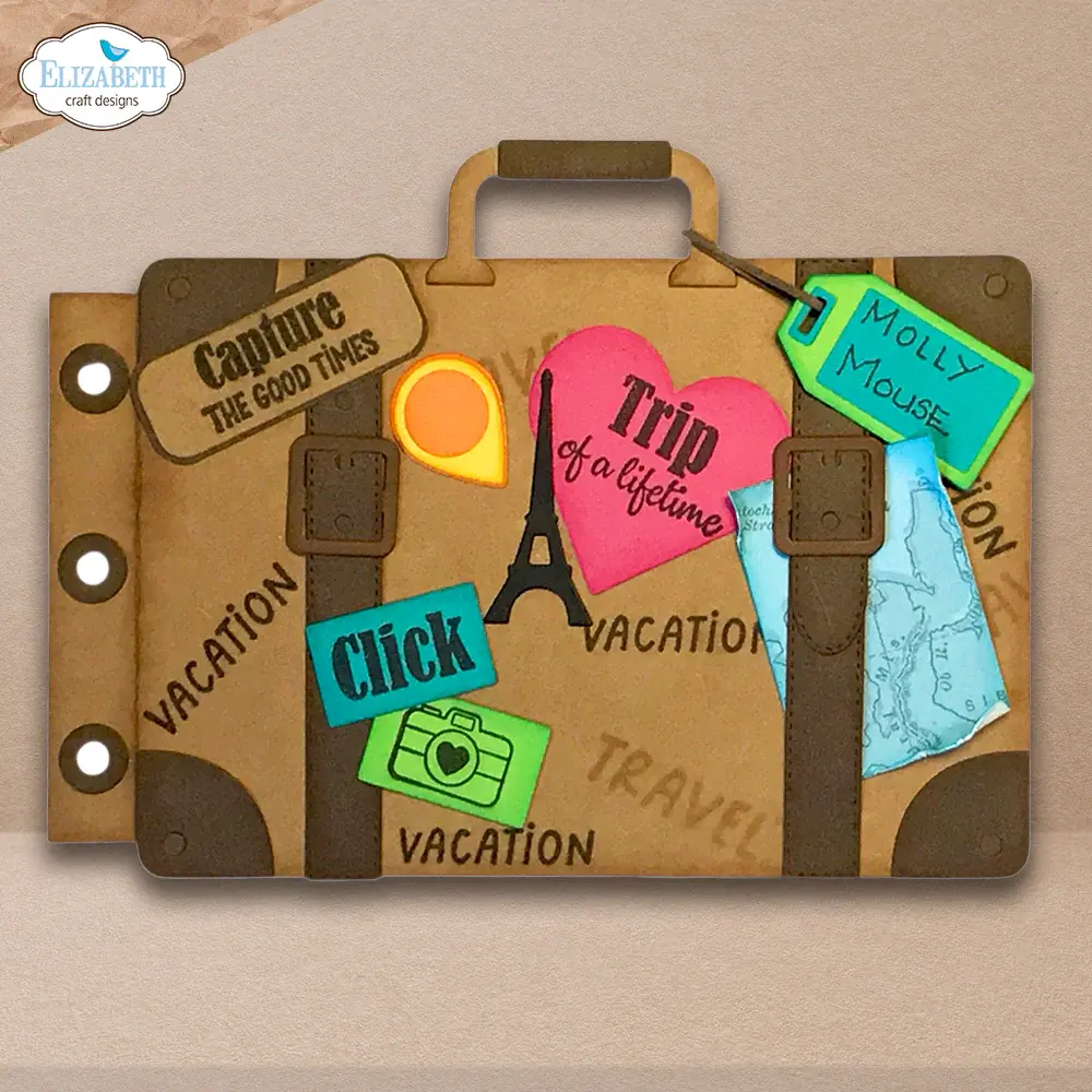 ELIZABETH CRAFT DESIGNS ELIZABETH CRAFT DESIGNS CUTE & WHIMSICAL DESTINATION FUN SENTIMENTS CLEAR STAMP SET