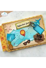 ELIZABETH CRAFT DESIGNS ELIZABETH CRAFT DESIGNS CUTE & WHIMSICAL DESTINATION FUN SENTIMENTS CLEAR STAMP SET