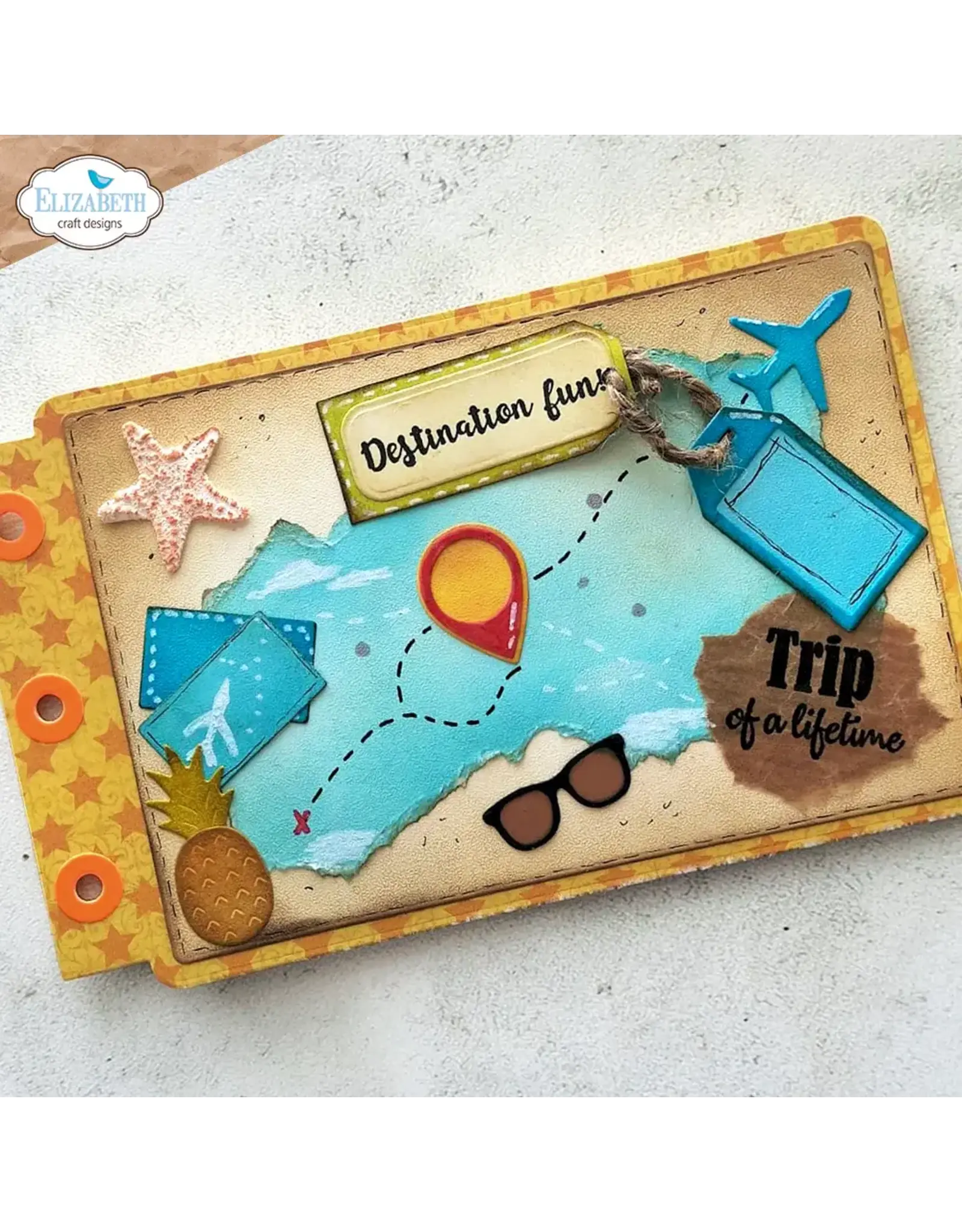 ELIZABETH CRAFT DESIGNS ELIZABETH CRAFT DESIGNS CUTE & WHIMSICAL DESTINATION FUN SENTIMENTS CLEAR STAMP SET