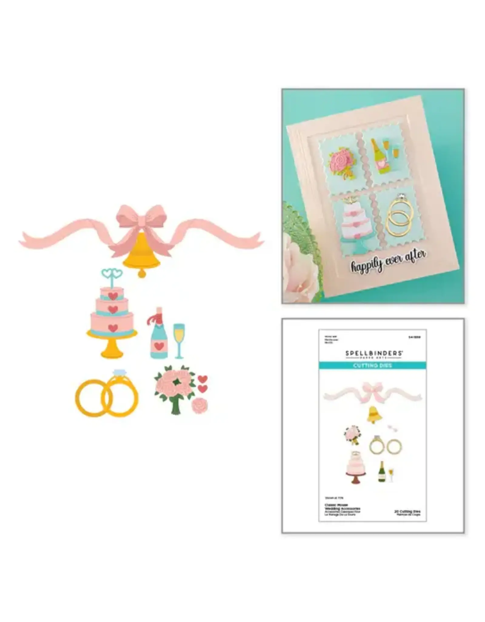 SPELLBINDERS SPELLBINDERS CLASSIC MOUSE WEDDING ACCESSORIES DIE SET