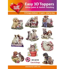 HEARTY CRAFTS HEARTY CRAFTS CATS & DOGS EASY 3D TOPPERS