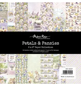 PAPER ROSE PAPER ROSE PETALS & PANSIES 6x6 PAPER COLLECTION