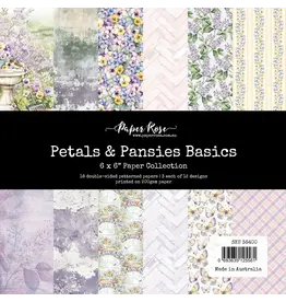 PAPER ROSE PAPER ROSE PETALS & PANSIES BASICS 6x6 PAPER COLLECTION