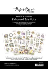 PAPER ROSE PAPER ROSE PETALS & PANSIES EMBOSSED DIE CUTS