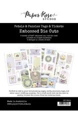 PAPER ROSE PAPER ROSE PETALS & PANSIES TAGS & TICKETS EMBOSSED DIE CUTS