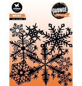 STUDIOLIGHT STUDIOLIGHT GRUNGE COLLECTION LET IT SNOW 6x6 STENCIL