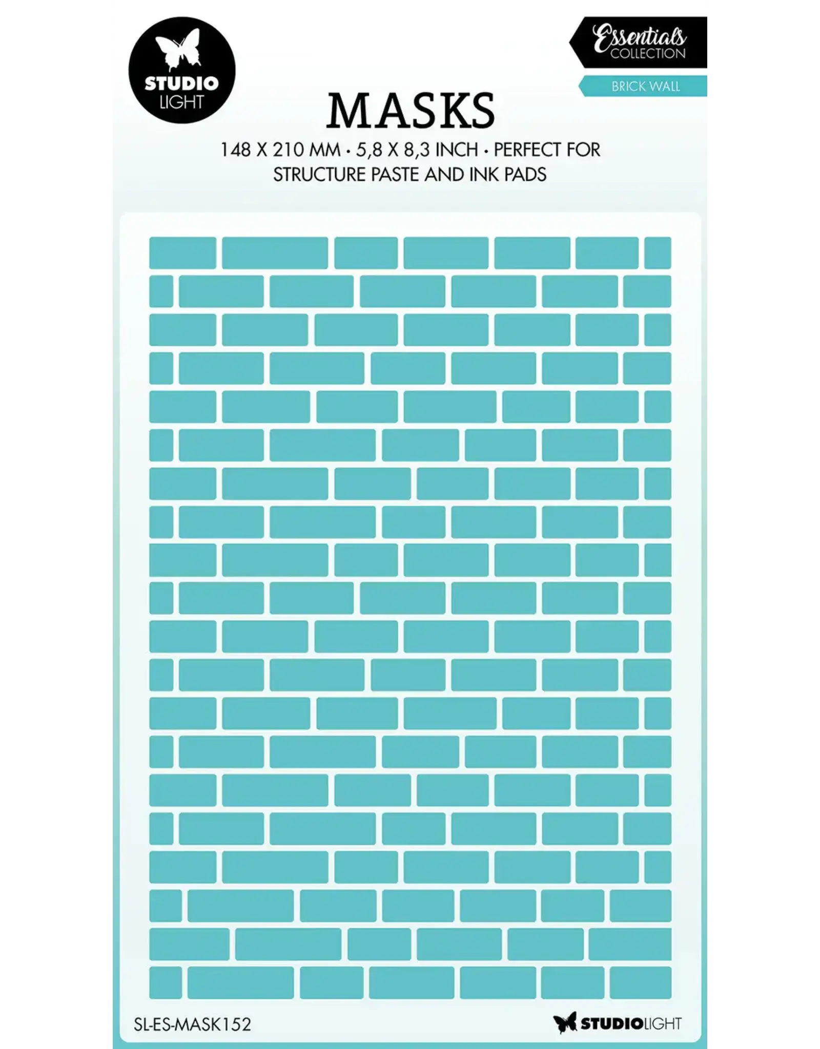 STUDIOLIGHT STUDIOLIGHT ESSENTIALS COLLECTION BRICK WALL STENCIL