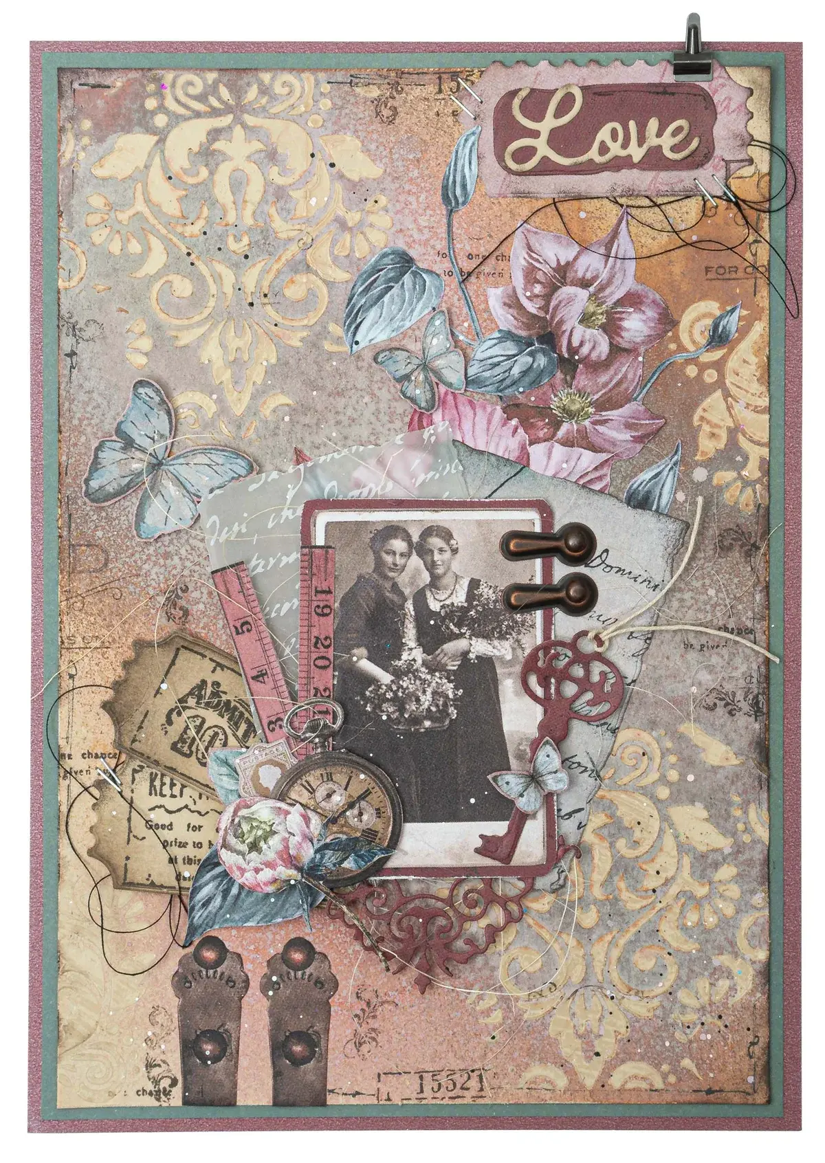 STUDIOLIGHT STUDIOLIGHT JENINE'S MINDFUL ART COLLECTION INNER PEACE SLIMLINE BAROQUE STENCIL