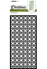 STUDIOLIGHT STUDIOLIGHT ESSENTIALS COLLECTION CHRISTMAS SLIMLINE BACKGROUND STENCIL