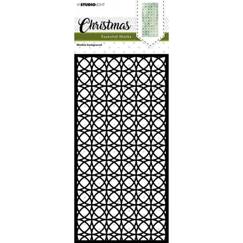 STUDIOLIGHT STUDIOLIGHT ESSENTIALS COLLECTION CHRISTMAS SLIMLINE BACKGROUND STENCIL