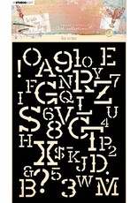STUDIOLIGHT STUDIOLIGHT JENINE'S MINDFUL ART WRITE YOUR STORY OLD LETTERS STENCIL