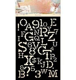 STUDIOLIGHT STUDIOLIGHT JENINE'S MINDFUL ART WRITE YOUR STORY OLD LETTERS STENCIL