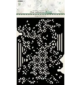 STUDIOLIGHT STUDIOLIGHT JENINE'S MINDFUL ART COLLECTION ESSENTIALS GRUNGY FLORAL PATTERN STENCIL