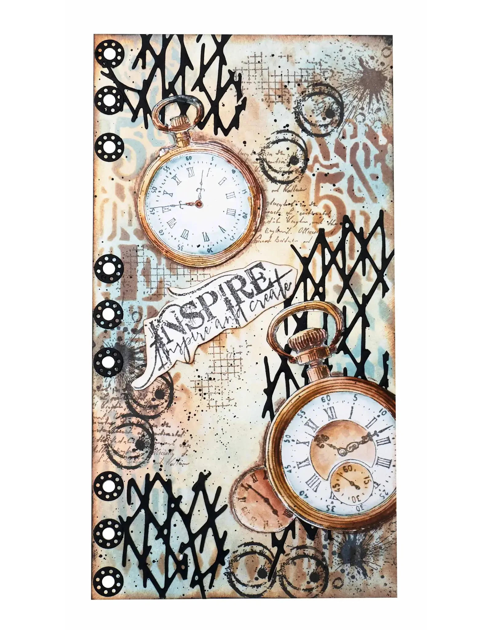 STUDIOLIGHT STUDIOLIGHT GRUNGE COLLECTION VINTAGE CLOCKS CLEAR STAMP
