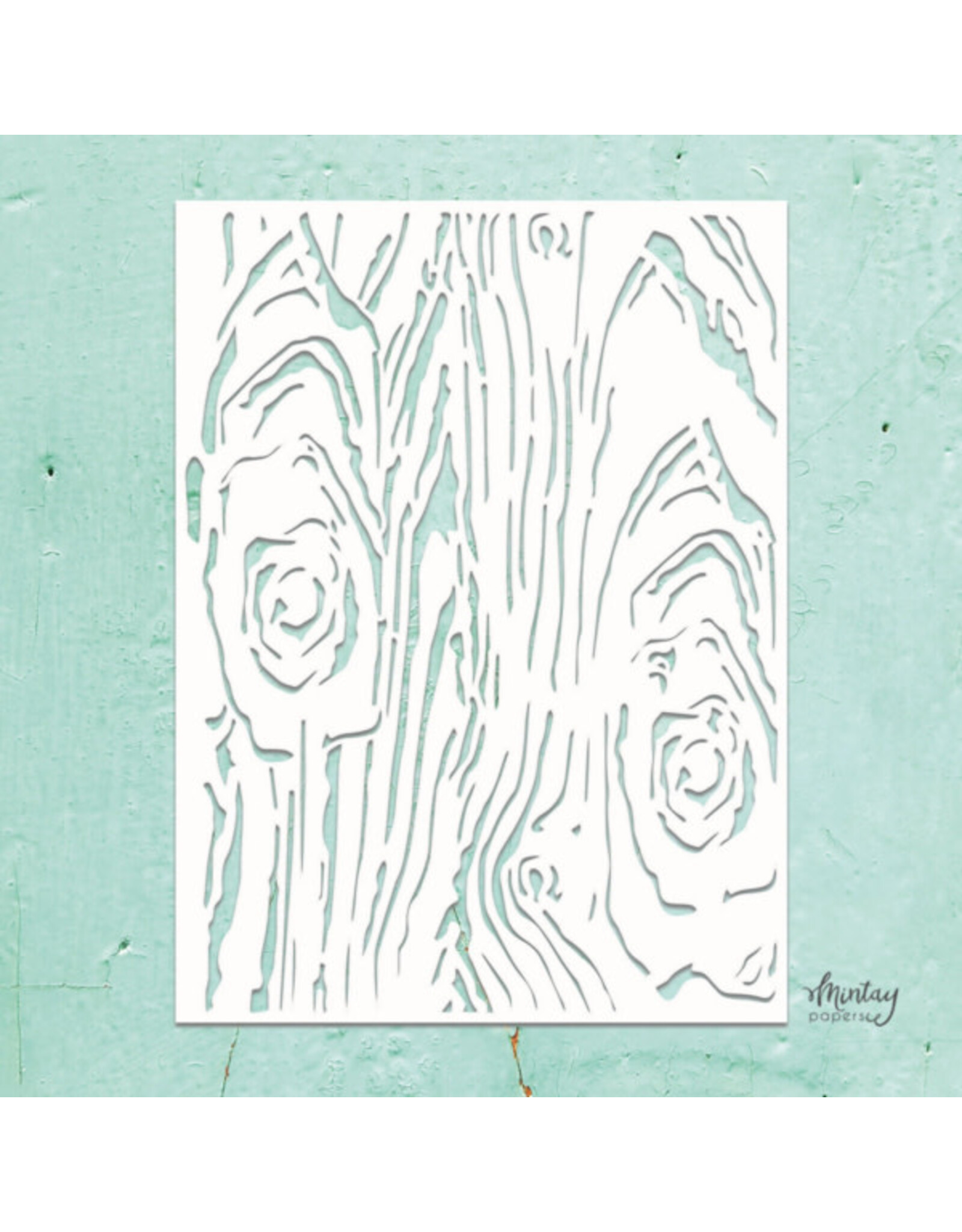 MINTAY MINTAY KREATIVA WOODGRAIN 6x8 STENCIL