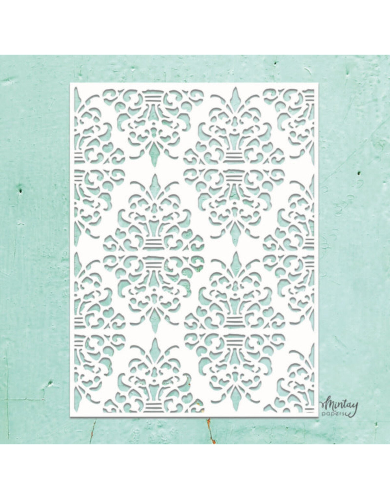 MINTAY MINTAY KREATIVA DAMASK 6x8 STENCIL
