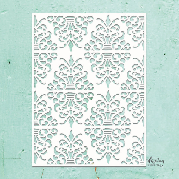 MINTAY MINTAY KREATIVA DAMASK 6x8 STENCIL
