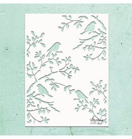 MINTAY MINTAY KREATIVA BIRDS 6x8 STENCIL