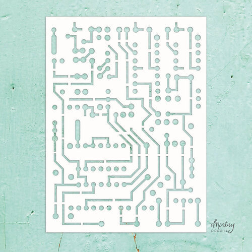 MINTAY MINTAY KREATIVA CIRCUIT BOARD 6x8 STENCIL