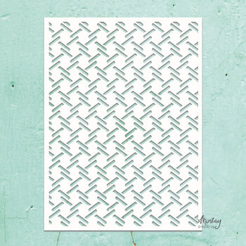 MINTAY MINTAY KREATIVA CHECKERED PLATE 6x8 STENCIL