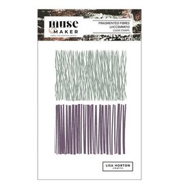 LISA HORTON CRAFTS LISA HORTON CRAFTS MUSE & MAKER FRAGMENTED FIBRES A6 CLEAR STAMP SET