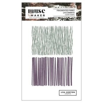 LISA HORTON CRAFTS LISA HORTON CRAFTS MUSE & MAKER FRAGMENTED FIBRES A6 CLEAR STAMP SET