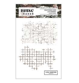 LISA HORTON CRAFTS LISA HORTON CRAFTS MUSE & MAKER WEATHER GRID A6 CLEAR STAMP SET