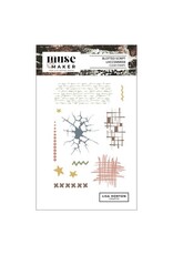 LISA HORTON CRAFTS LISA HORTON CRAFTS MUSE & MAKER BLOTTED SCRIPT A6 CLEAR STAMP SET