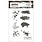 LISA HORTON CRAFTS LISA HORTON CRAFTS MUSE & MAKER CHAOTIC INK A6 CLEAR STAMP SET