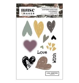 LISA HORTON CRAFTS LISA HORTON CRAFTS MUSE & MAKER SHATTERED AFFECTION A6 CLEAR STAMP SET
