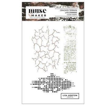 LISA HORTON CRAFTS LISA HORTON CRAFTS MUSE & MAKER CRACKED TERRAIN A6 CLEAR STAMP SET