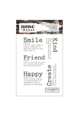 LISA HORTON CRAFTS LISA HORTON CRAFTS MUSE & MAKER AGED GLOSSARY A6 CLEAR STAMP SET
