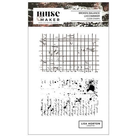 LISA HORTON CRAFTS LISA HORTON CRAFTS MUSE & MAKER BROKEN BALANCE A6 CLEAR STAMP SET