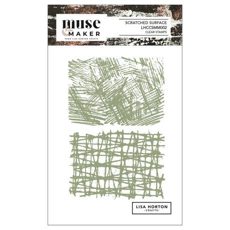 LISA HORTON CRAFTS LISA HORTON CRAFTS MUSE & MAKER SCRATCHED SURFACE A6 CLEAR STAMP SET