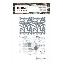 LISA HORTON CRAFTS LISA HORTON CRAFTS MUSE & MAKER URBAN NOISE A6 CLEAR STAMP SET