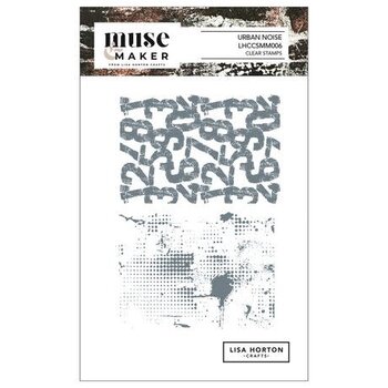 LISA HORTON CRAFTS LISA HORTON CRAFTS MUSE & MAKER URBAN NOISE A6 CLEAR STAMP SET