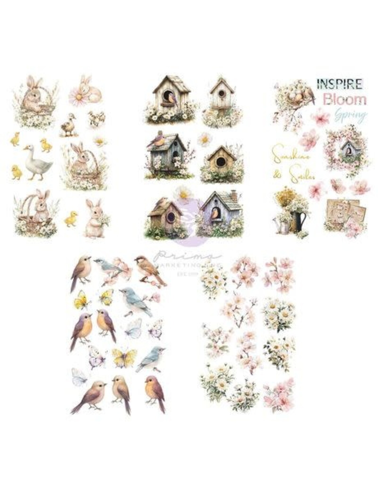 PRIMA PRIMA AMONG THE WILDFLOWERS STICKER SHEETS