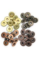 WE R MEMORY KEEPERS WE R WARM METAL WIDE EYELETS 40/PACK