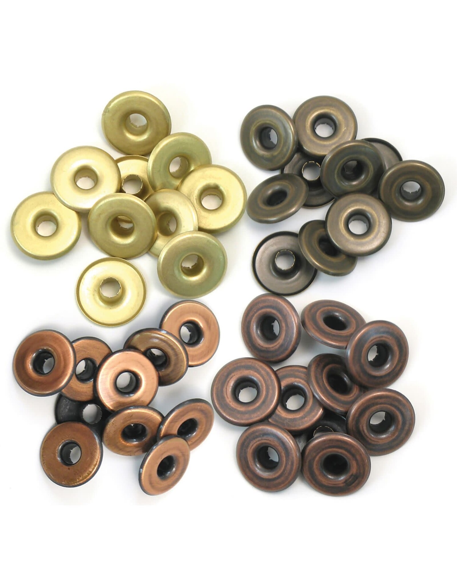 WE R MEMORY KEEPERS WE R WARM METAL WIDE EYELETS 40/PACK