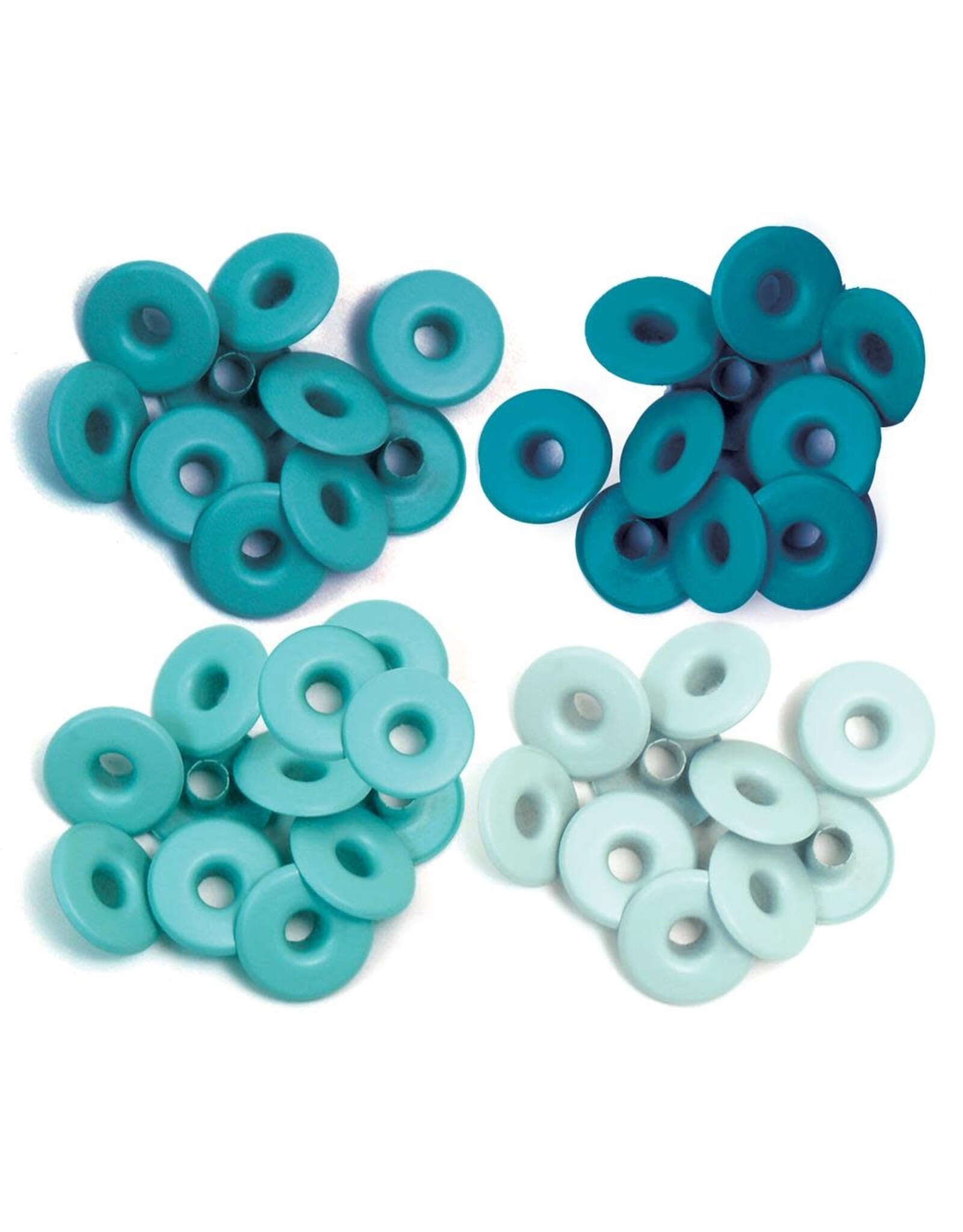 WE R MEMORY KEEPERS WE R AQUA WIDE EYELETS 40/PACK