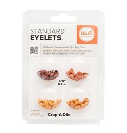 WE R MEMORY KEEPERS WE R MAKERS ORANGE STANDARD EYELETS 60/PACK