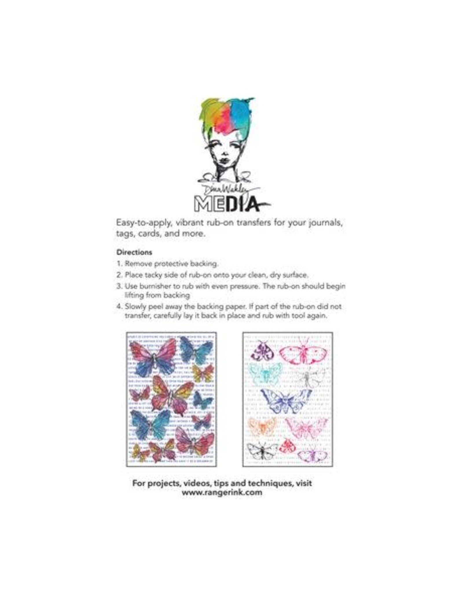 RANGER RANGER DINA WAKLEY FLUTTERS RUB-ONS