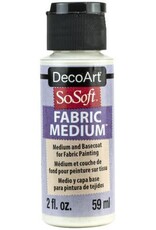DECOART DECOART SOSOFT FABRIC MEDIUM CLEAR ACRYLIC PAINT 2OZ