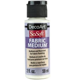 DECOART DECOART SOSOFT FABRIC MEDIUM CLEAR ACRYLIC PAINT 2OZ