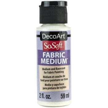 DECOART DECOART SOSOFT FABRIC MEDIUM CLEAR ACRYLIC PAINT 2OZ