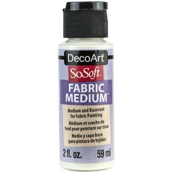 DECOART SOSOFT FABRIC MEDIUM CLEAR ACRYLIC PAINT 2OZ